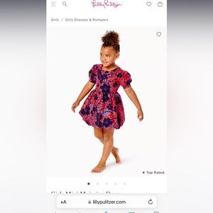 Lilly Pulitzer Girls Mini Moiraine Dress size 12